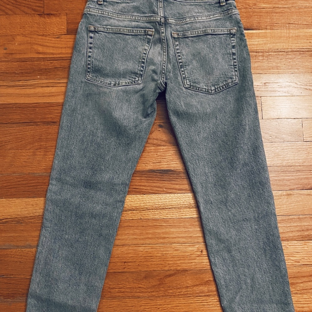 Zara Mid-Rise Slim Jeans in Blue Gray US Size 2